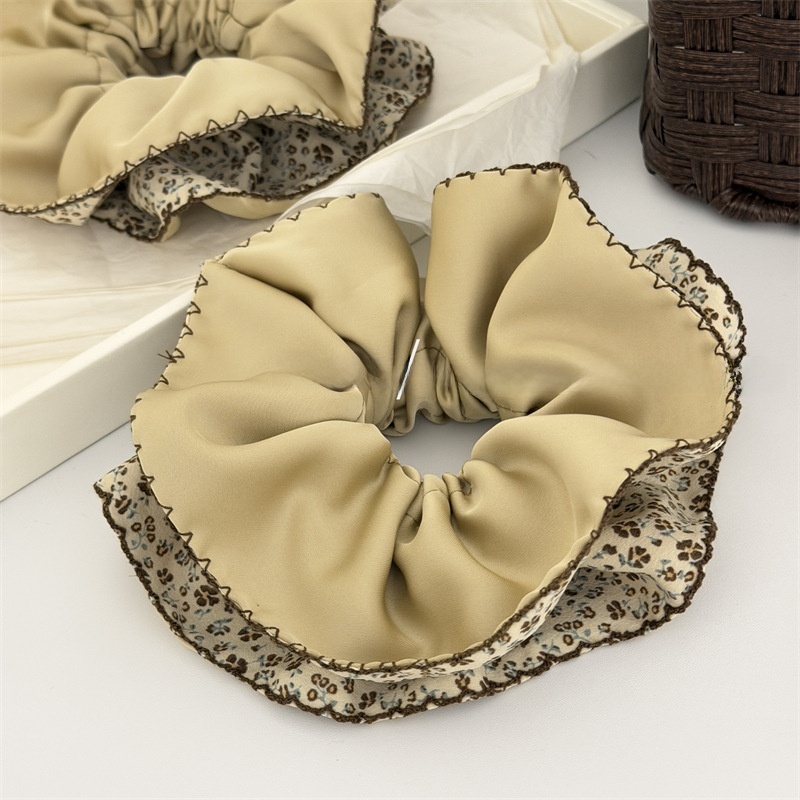 Women's Soft Cloth Spring Hair Tie Scrunchie Ditsy Floral Print