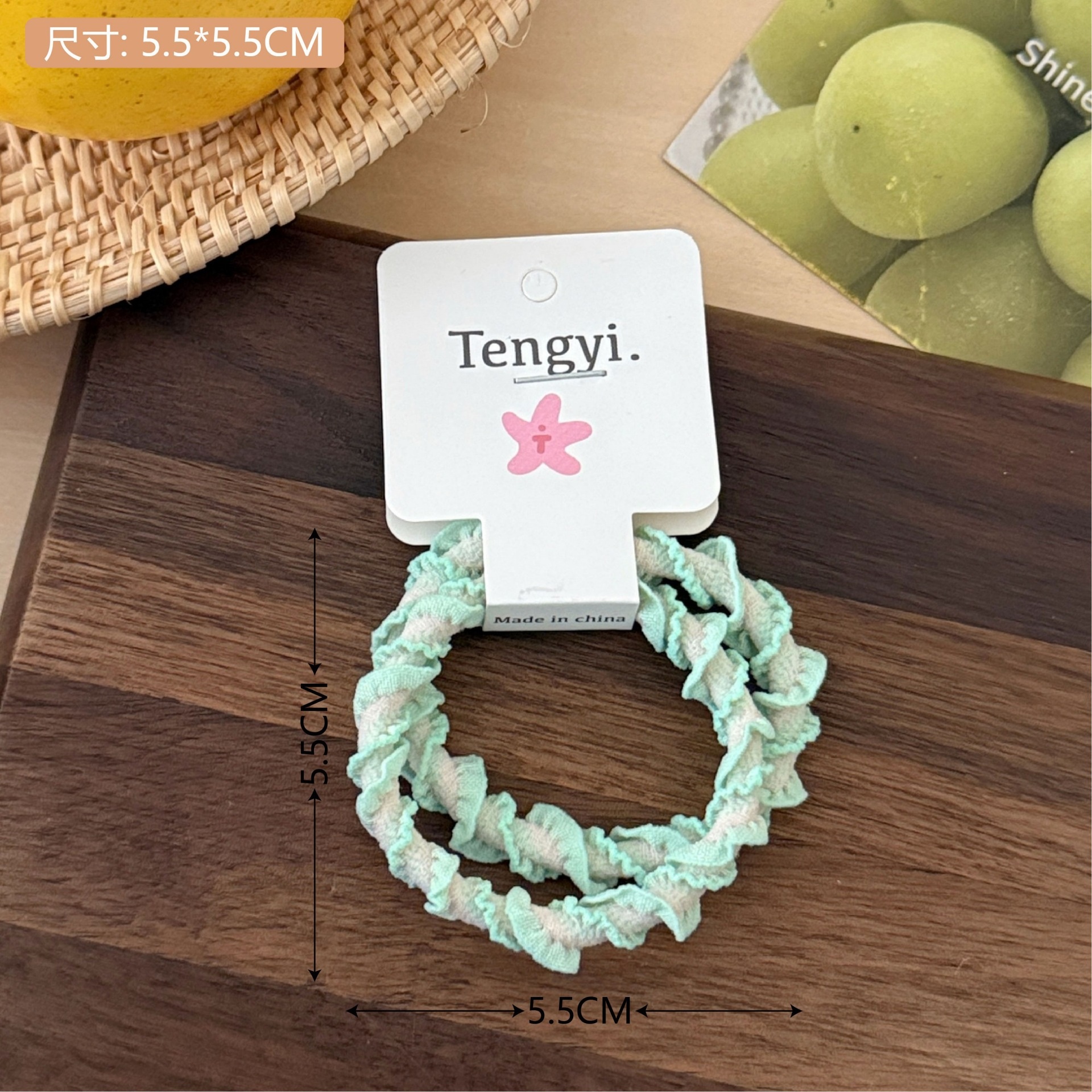 Girls High Elastic Rubber Ponytail Holder Hair Tie Colorful Fresh