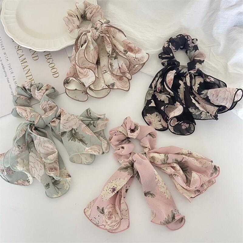 Women's Daily Cloth Ribbon Hair Accessories Sweet Flower Bow Knot