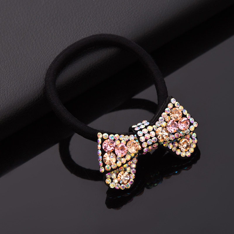 Ladies Elegant Party Hairband Hair Tie Rhinestone Cloth Bowknot