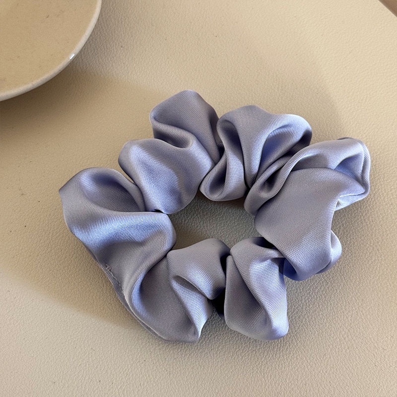 Women's High Elasticity Cloth Hair Ties For High Ponytail Solid Color