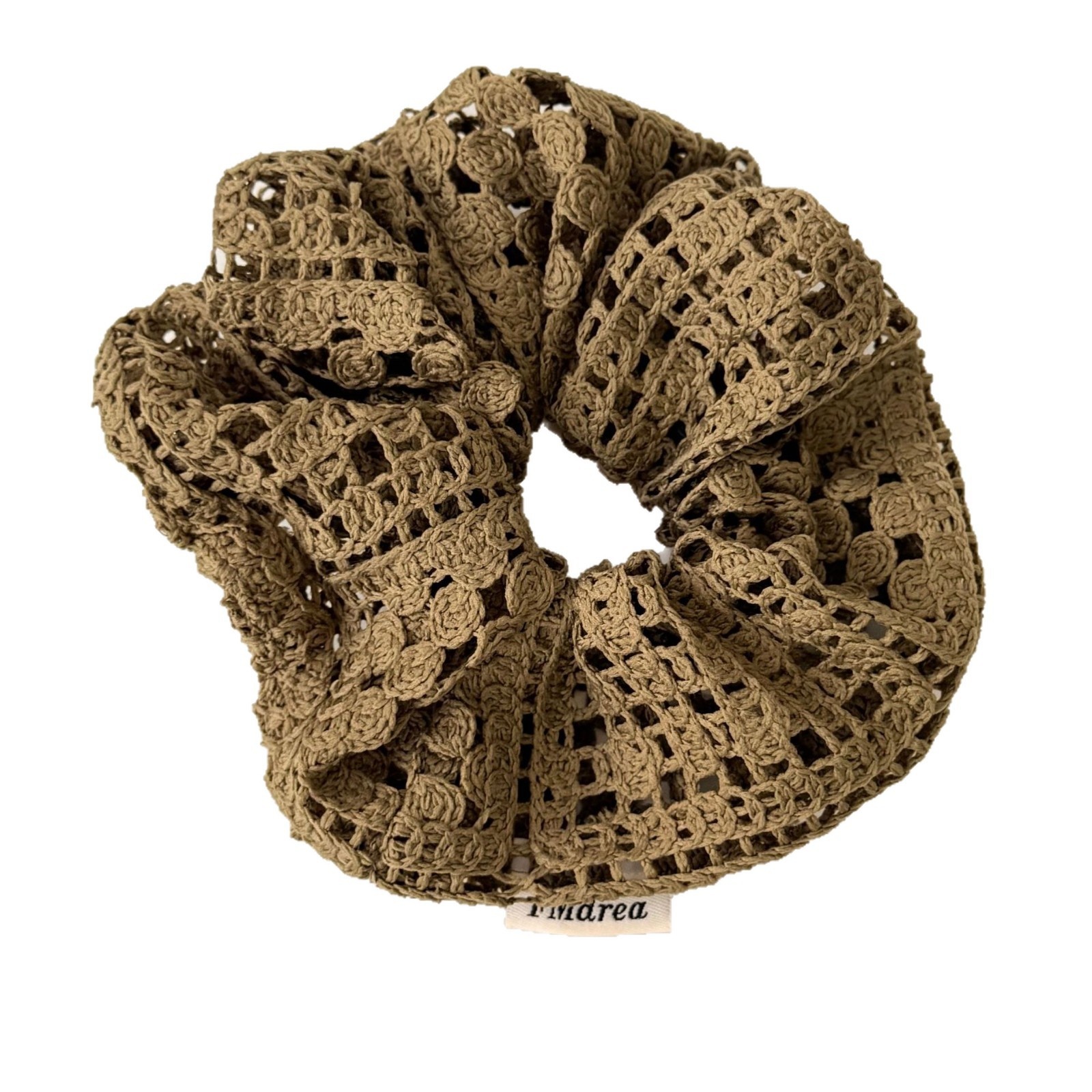 Women Soft Knitted Hollow Bun Hair Ties Early Autumn Solid Color