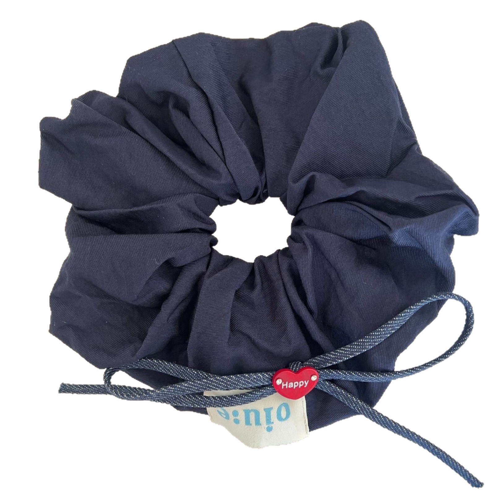 Women's Daily Commute Bowknot Cloth Hair Band Navy Blue Solid Color
