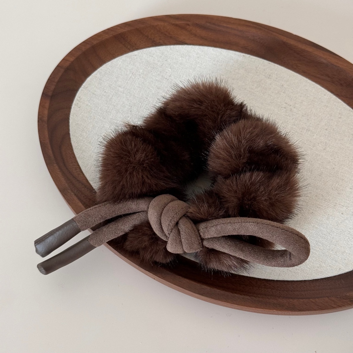 Women's Winter Flannel Ponytail Hair Ties Large Bowknot Multicolor