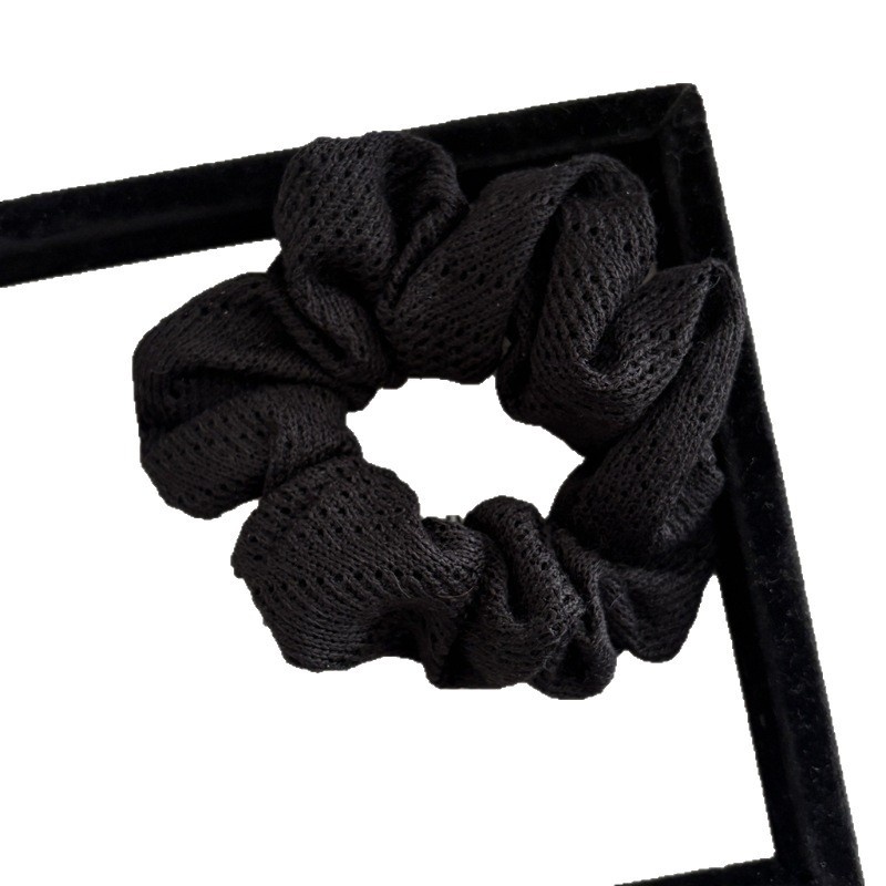 Women's Simple Knit Hair Tie Spring Everyday Hair Accessory Solid Black