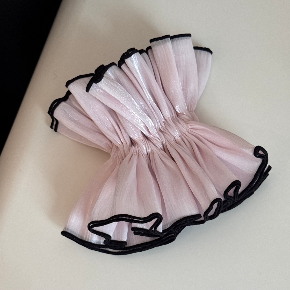 Women Sweet Fairy Style Soft Cloth Hair Tie For Spring Solid Purple