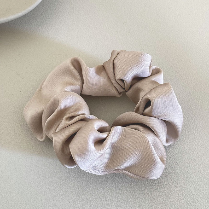 Women's High Elasticity Cloth Hair Ties For High Ponytail Solid Color