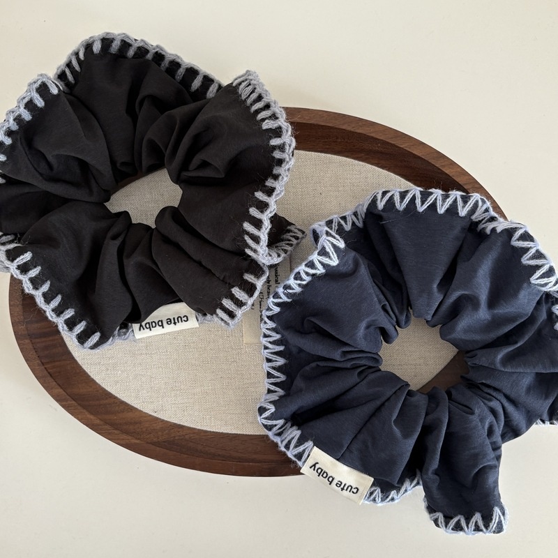 Women's Hand-sewn Knitted Hairband Solid Color Lazy Style Fabric Headband