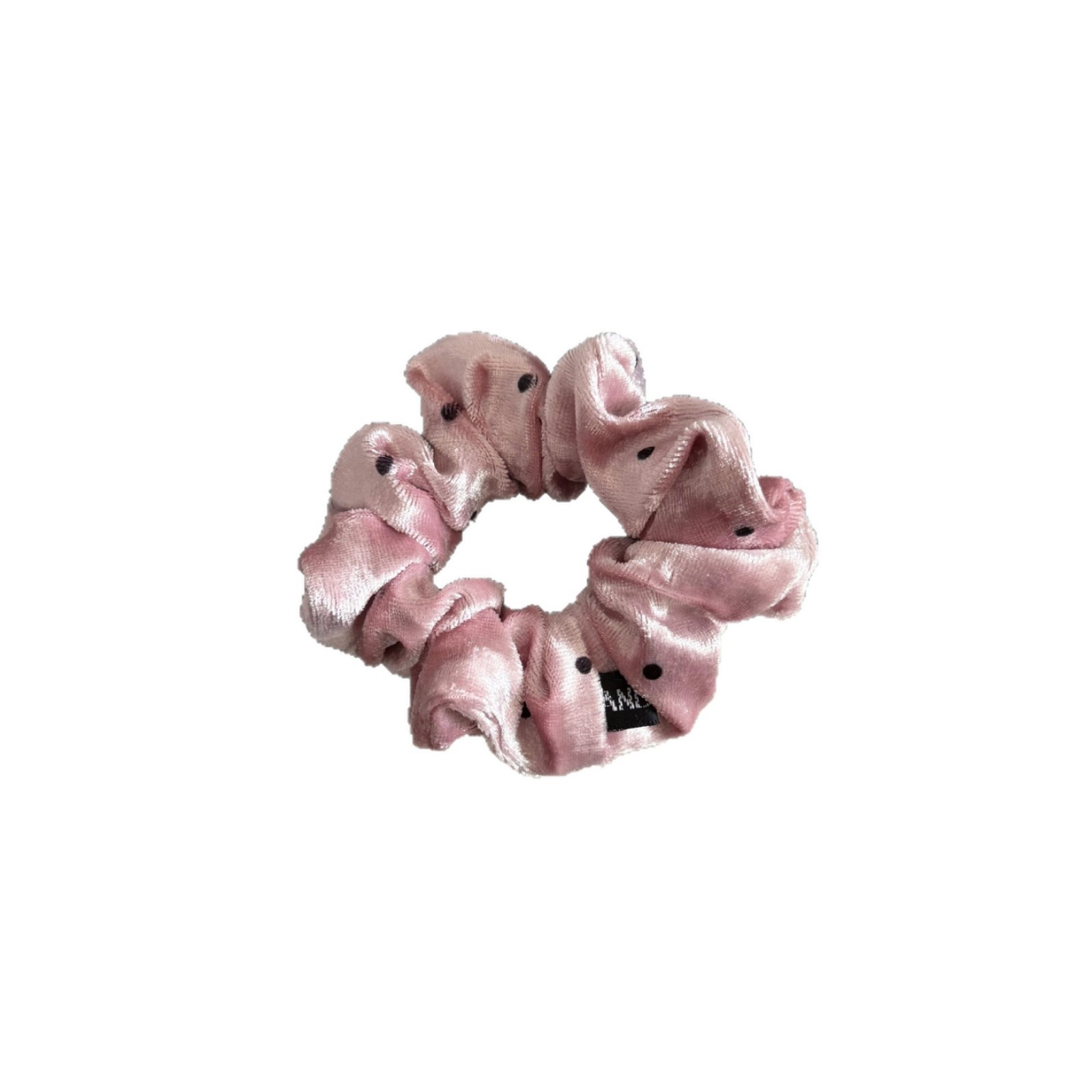 Women's Velvet Hair Scrunchie Ball Head Tie All Seasons Polka Dot