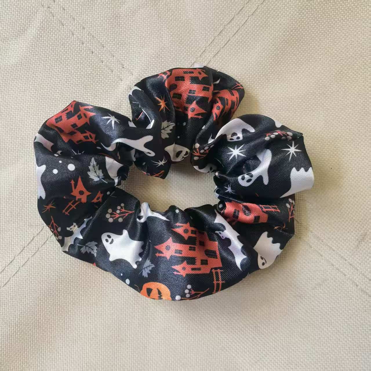 Women's Stylish Elastic Polyester Hair Bands Personalized Halloween Print