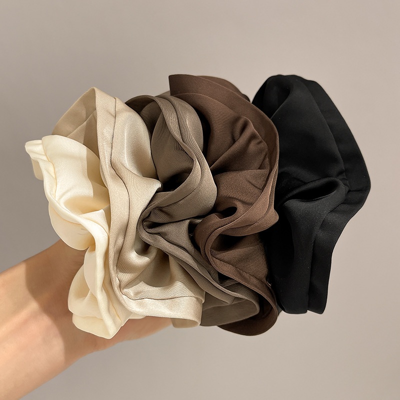 Women's Retro Street Style Satin Handmade Hair Tie Solid Color