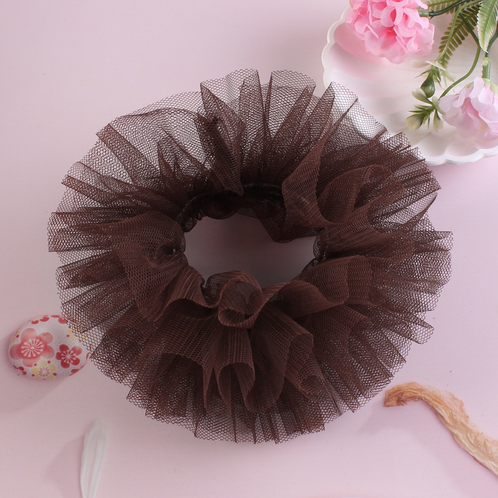 Women's Tulle Lace Multi-Layer Scrunchie Ballet Style Volumizing Hair Tie