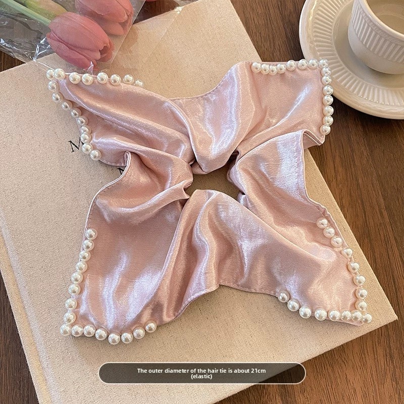 Women's Elegant Cloth Scarf Bowknot Hair Bands Geometric Pattern