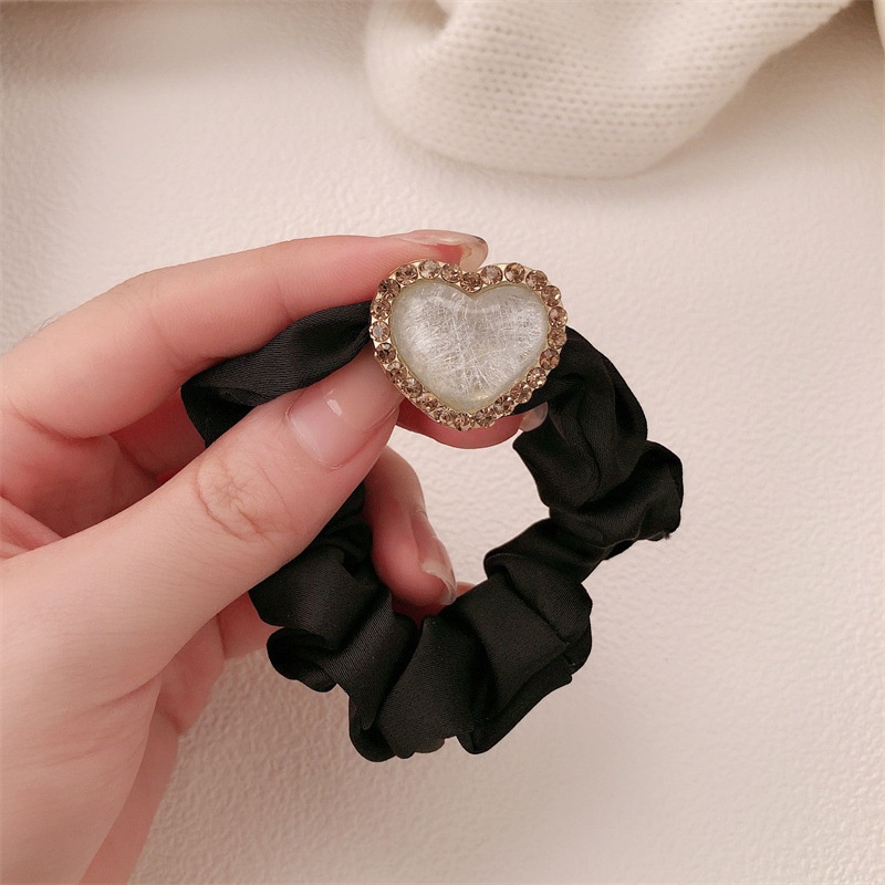 Women's Alloy Styling Hair Tie Heart Shape Coffee Dark Blue Green