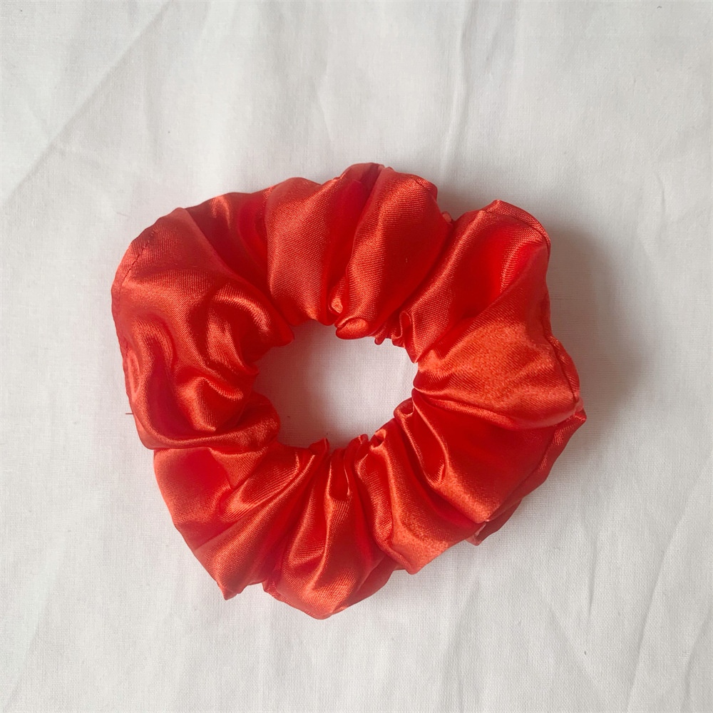 Women's Simple Handmade Cloth Hair Tie Spring Daily Solid Color