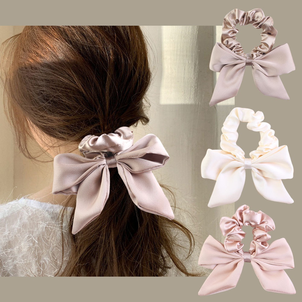 Women's Daily Casual Sweet Cloth Hair Tie Solid Color Bow Knot