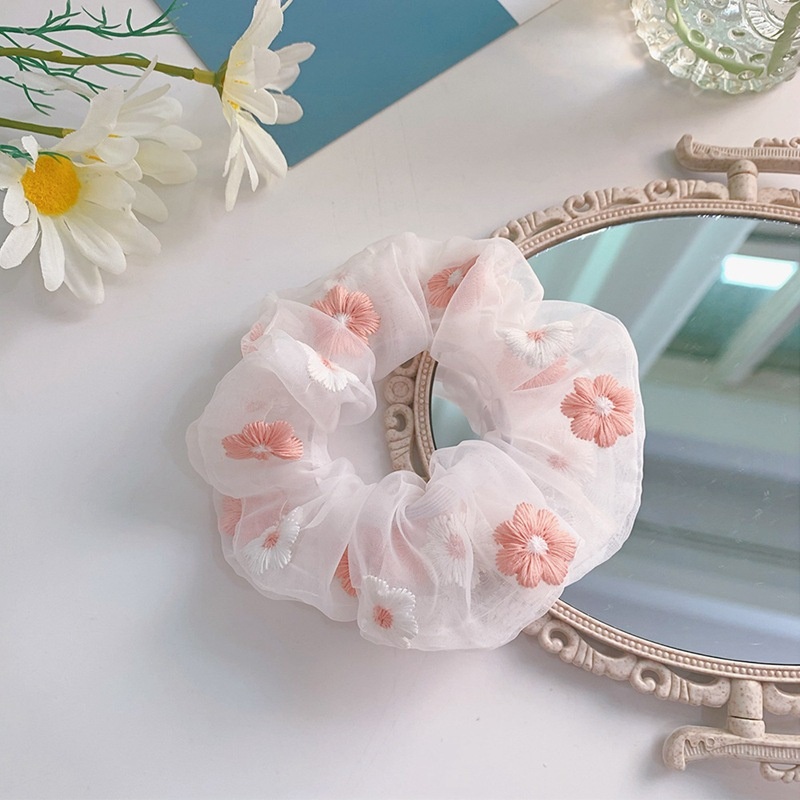 Women's Sweet Daily Winter Plush Hair Scrunchie Color Block