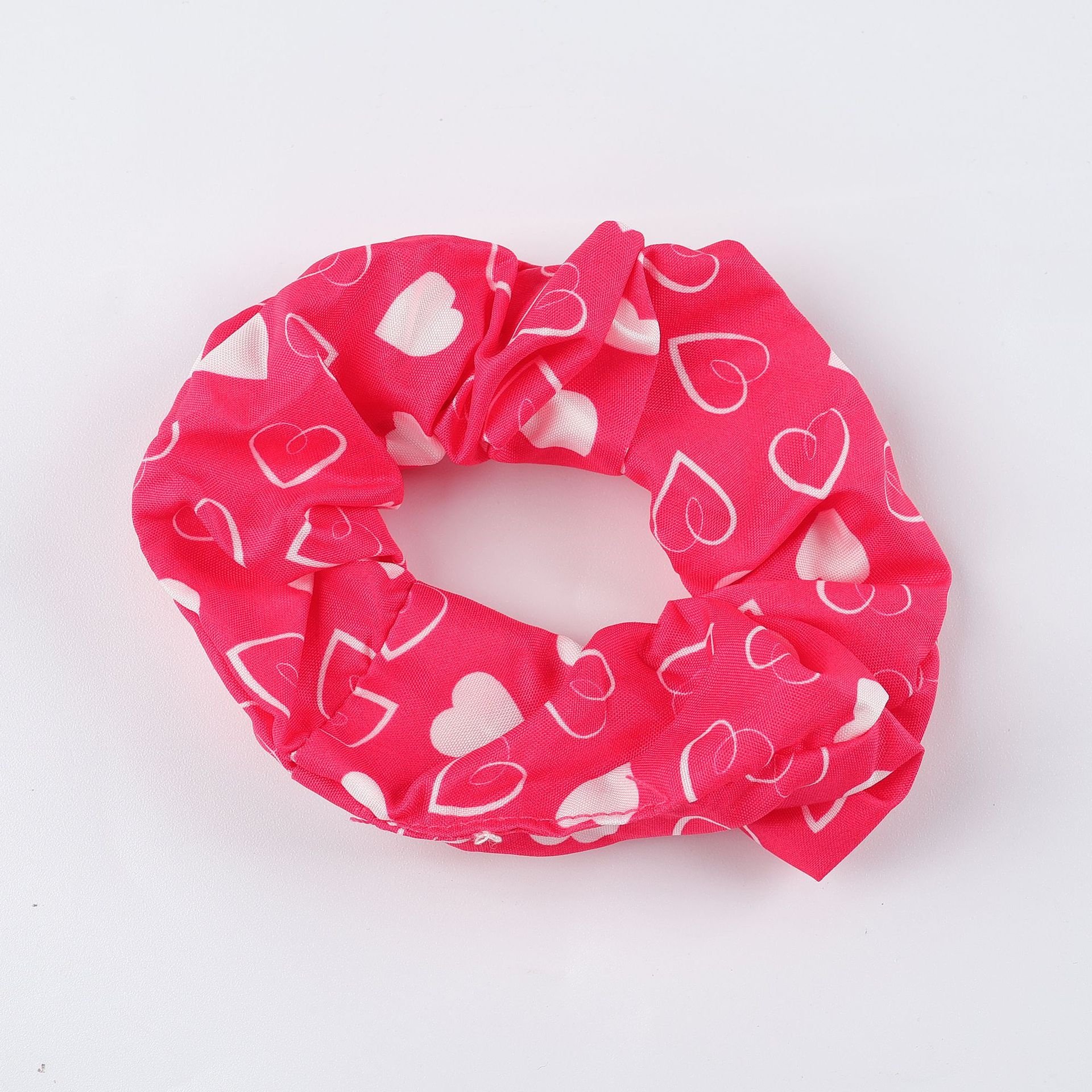 Women Girls Vintage Striped Cloth Headband Geometric Heart Hair Accessories