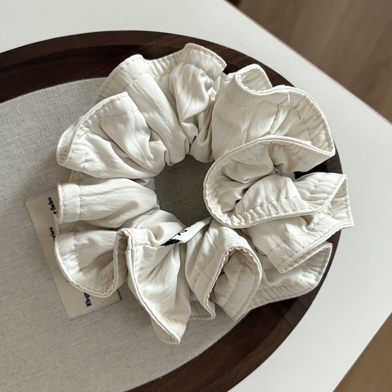 Women's Retro Pleated Fabric Autumn Winter Headband Solid Color