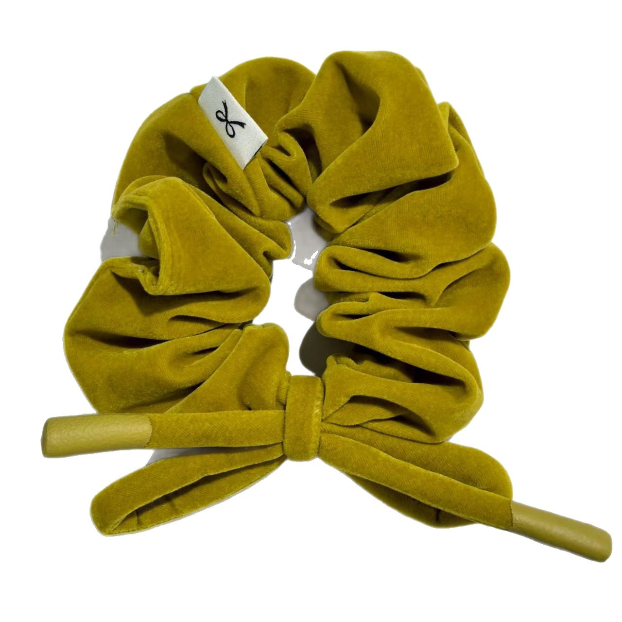 Women's Versatile Winter Velvet Elastic Hair Bands Solid Color Bowknot