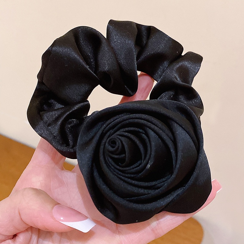 Women's Daily Elastic Hair Tie Retro Rose Flower Horse Pattern