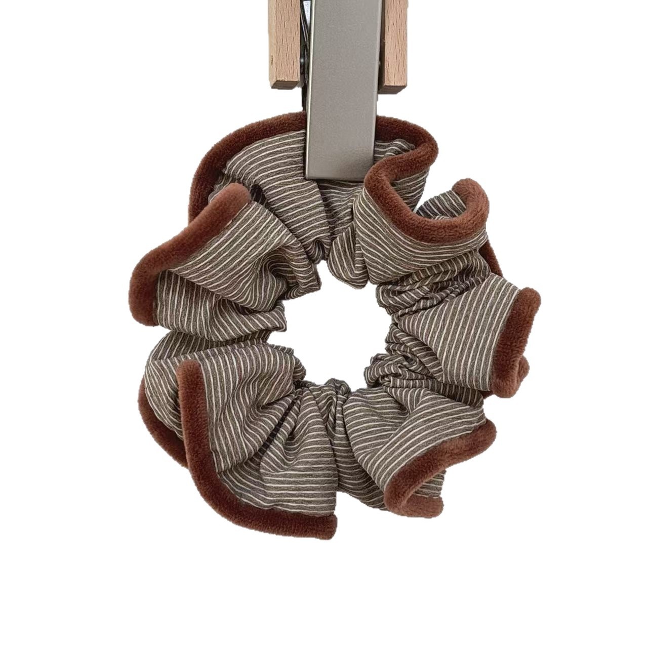 Women's Versatile Cotton Hair Scrunchies Ditsy Floral & Solid Color