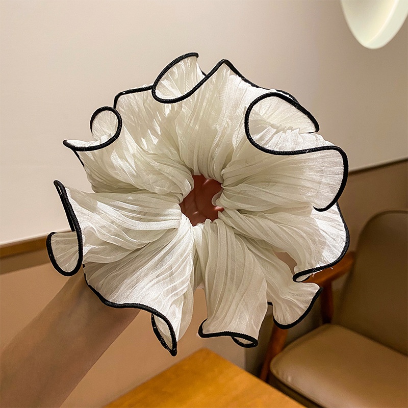 Women's Elegant Floral Braided Hair Tie Polyester Daily Ponytail Holder