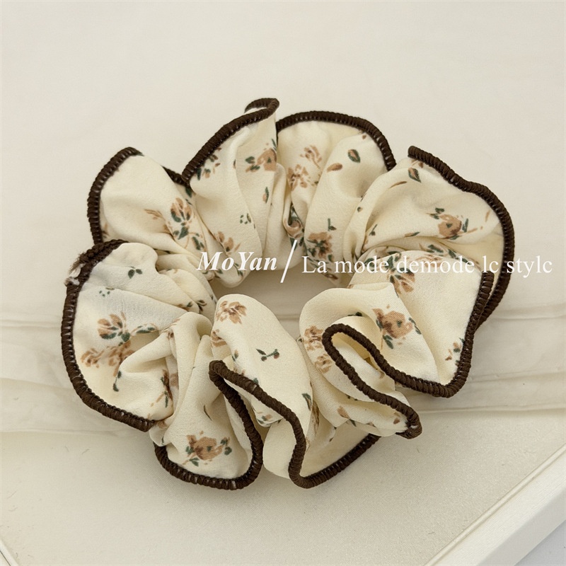 Women's Everyday Retro Cloth Hair Tie For Spring Beige Ditsy Floral