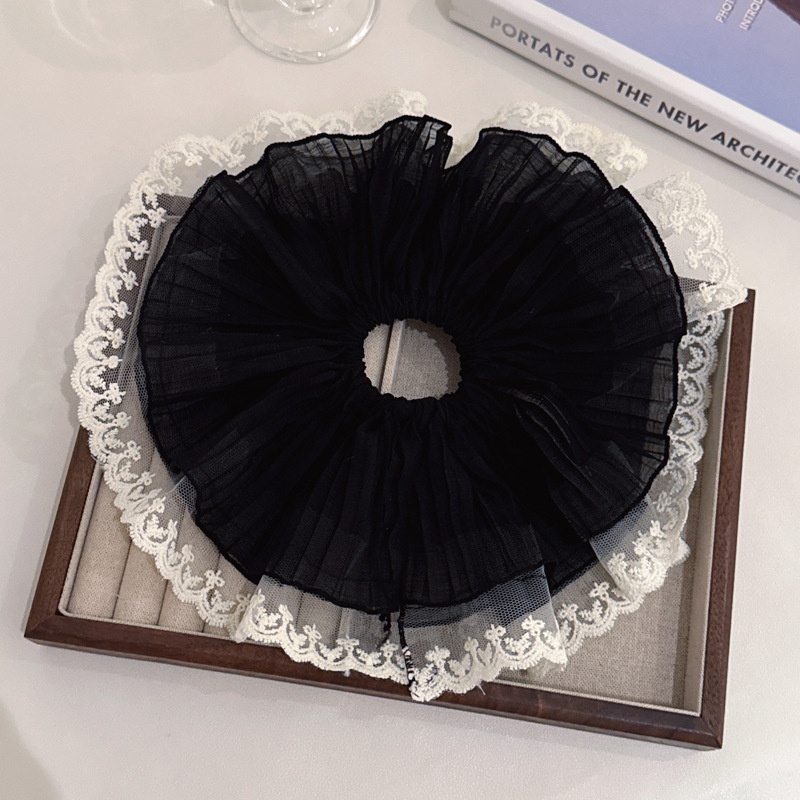 Women's Elegant Large Cloth Scrunchie Banquet Hair Tie Ditsy Floral