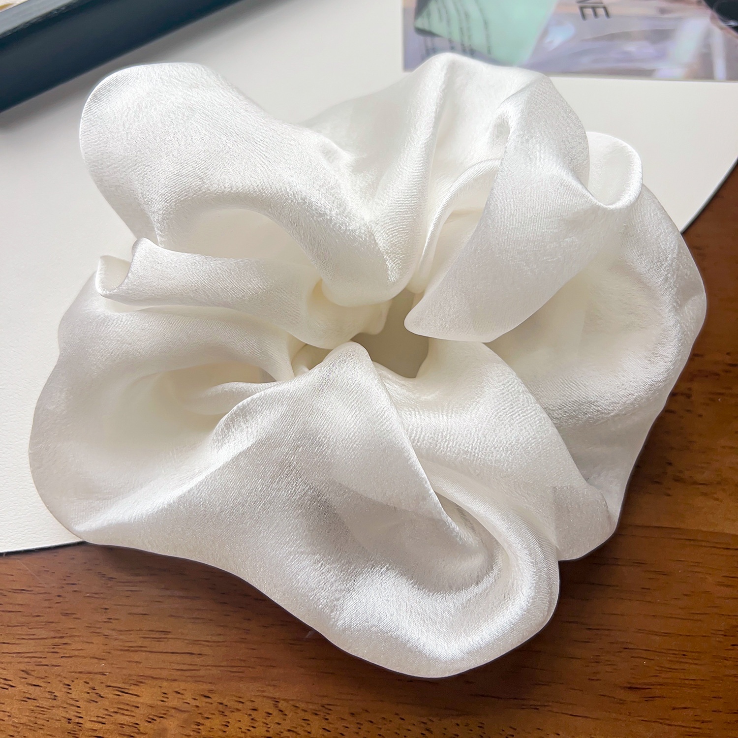 Women's Sweet All Season Cloth Hair Tie Scrunchie Solid Color