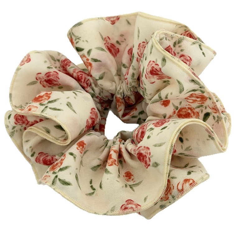Women's Spring Rose Flower Four-Layer Overlock Fabric Hairband