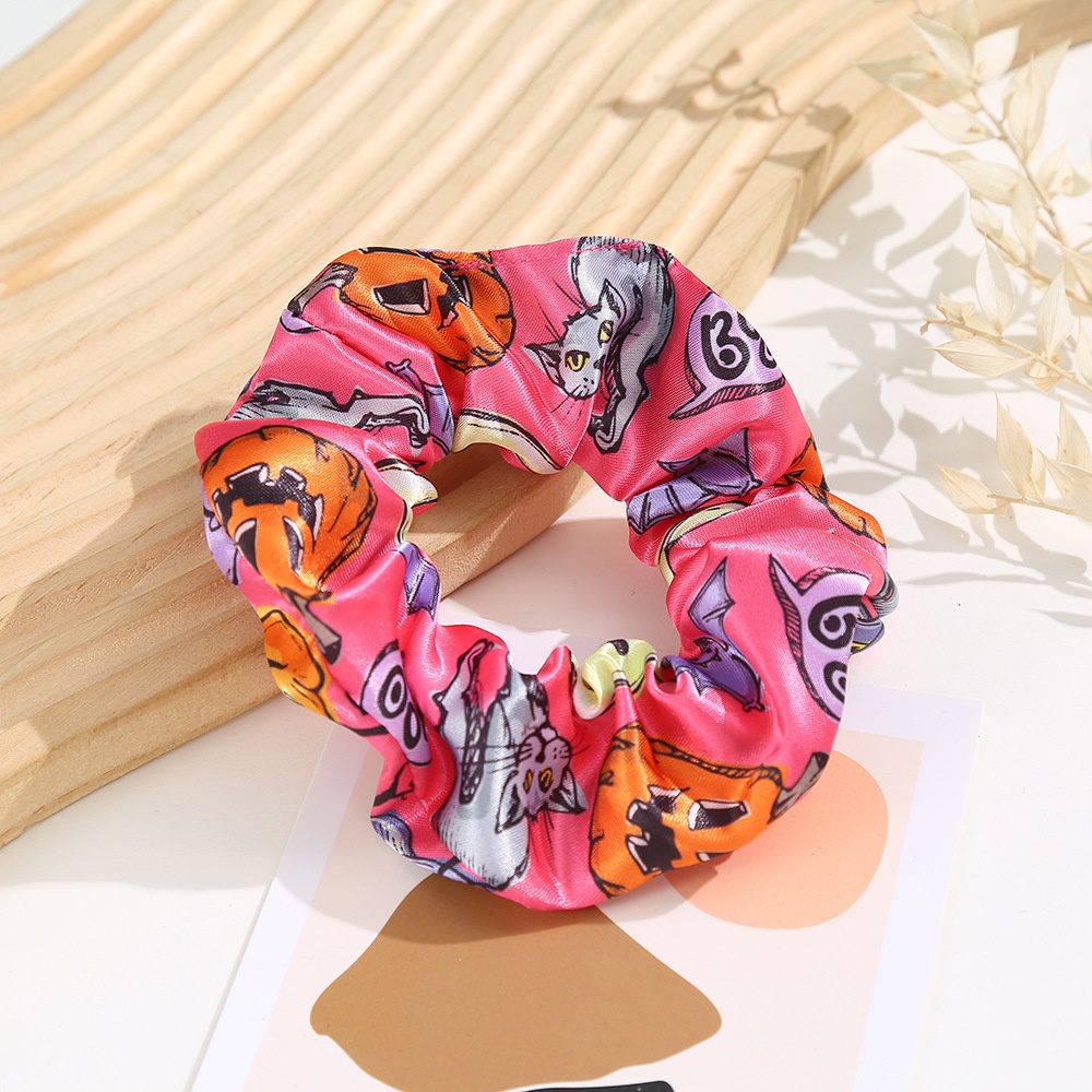 Women's Fall Street Polyester Hair Tie Halloween Pumpkin Pattern