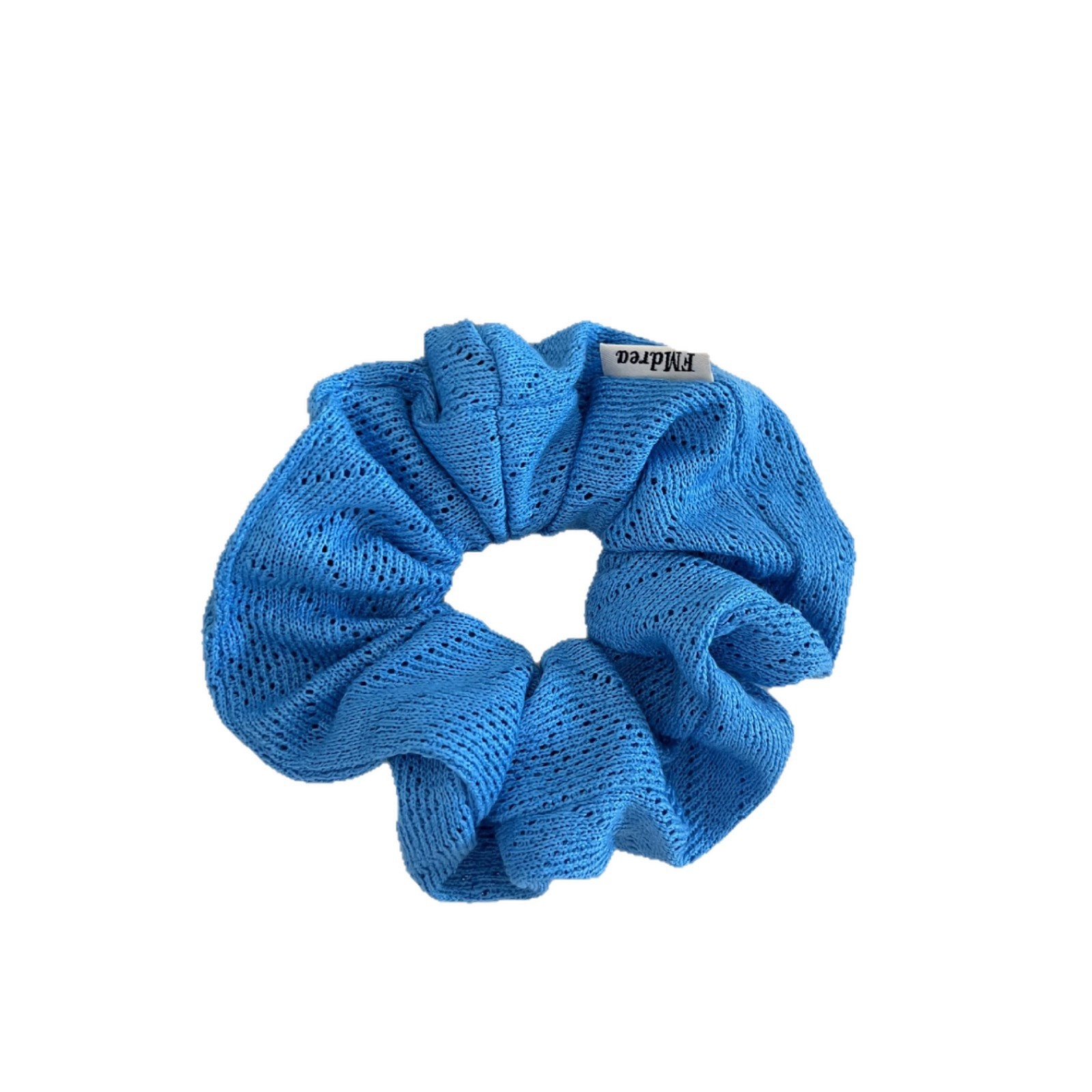 Women's Autumn Knitted Low Bun Hair Bands Daily Puffy Hair Ties Solid Color