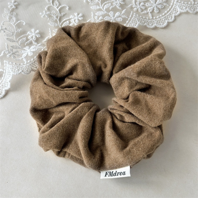 Women's Simple Winter Polyester Plush Bow Hairband Solid Color