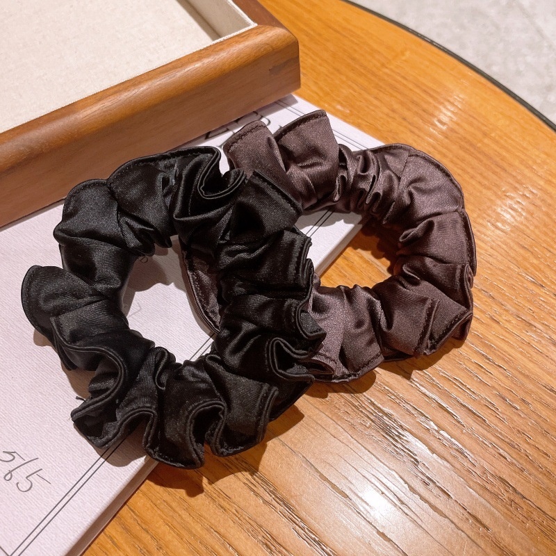 Women's Delicate Flower Bud Hair Ties High Elastic Solid Cloth Ponytail Bands