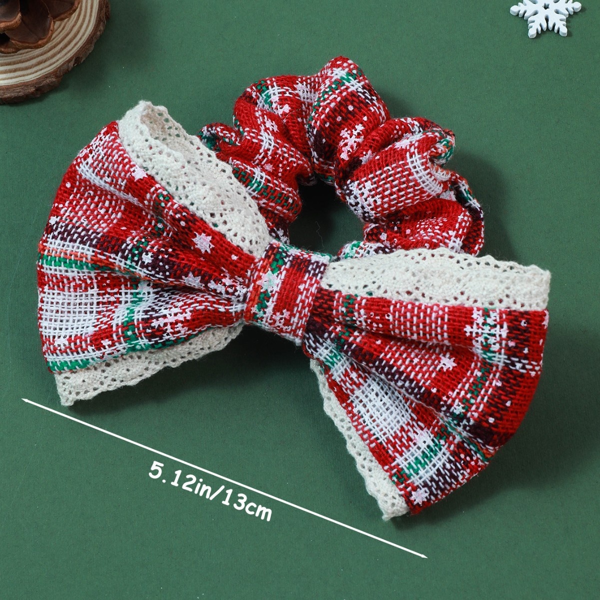 Women's Outdoor Fabric Bowtie Hair Ties Cute Floral Fruit Print