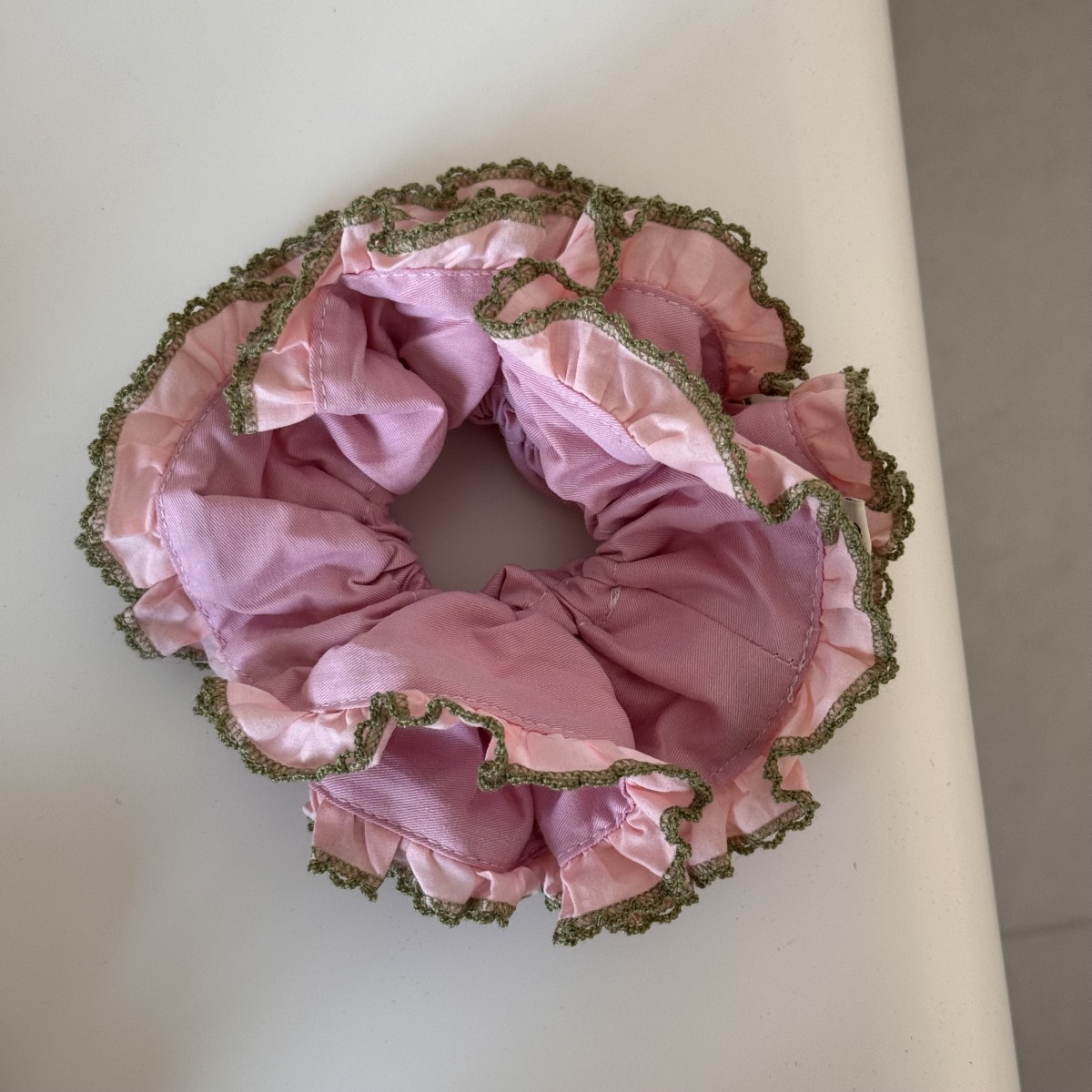 Women's Summer Everyday Cloth Hair Tie Accessory Yellow Color Block