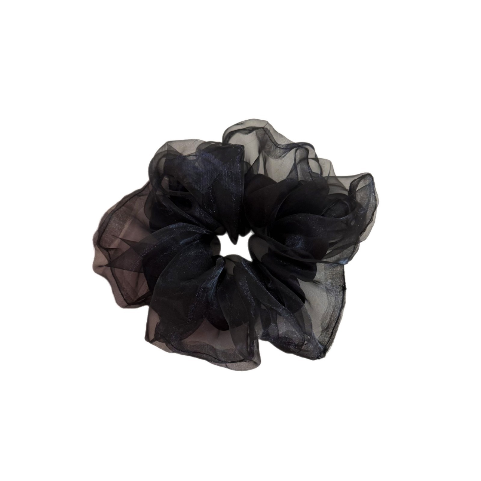 Women's Elegant Fairy Style Gauze Hair Tie Comfortable Solid Color Scrunchie