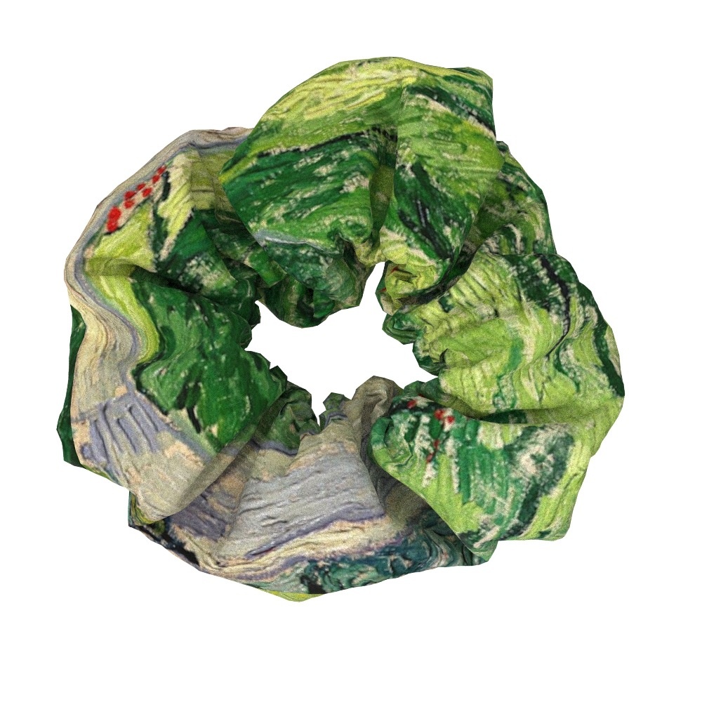 Women's Sweet Cloth Hair Ties Retro Van Gogh Floral Oil Painting