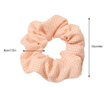 Women'S Daily Cloth Hair Tie Simple Plaid Fruit Flower Patterns