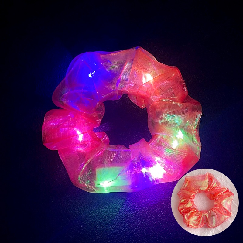 Women's Luminous Artificial Crystal Autumn Halloween Hair Tie Solid Color