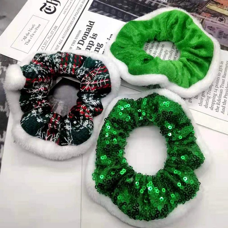 Women's Daily Party Cloth Ponytail Hair Tie Geometric Sequins