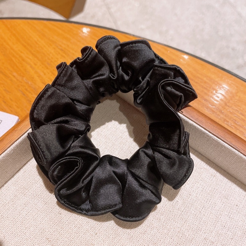 Women's Delicate Flower Bud Hair Ties High Elastic Solid Cloth Ponytail Bands