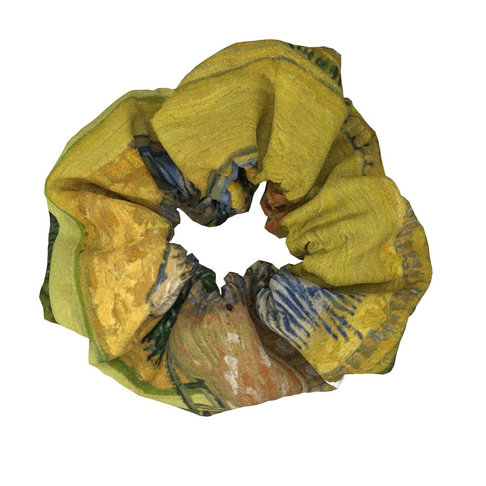 Women's Sweet Cloth Hair Ties Retro Van Gogh Floral Oil Painting