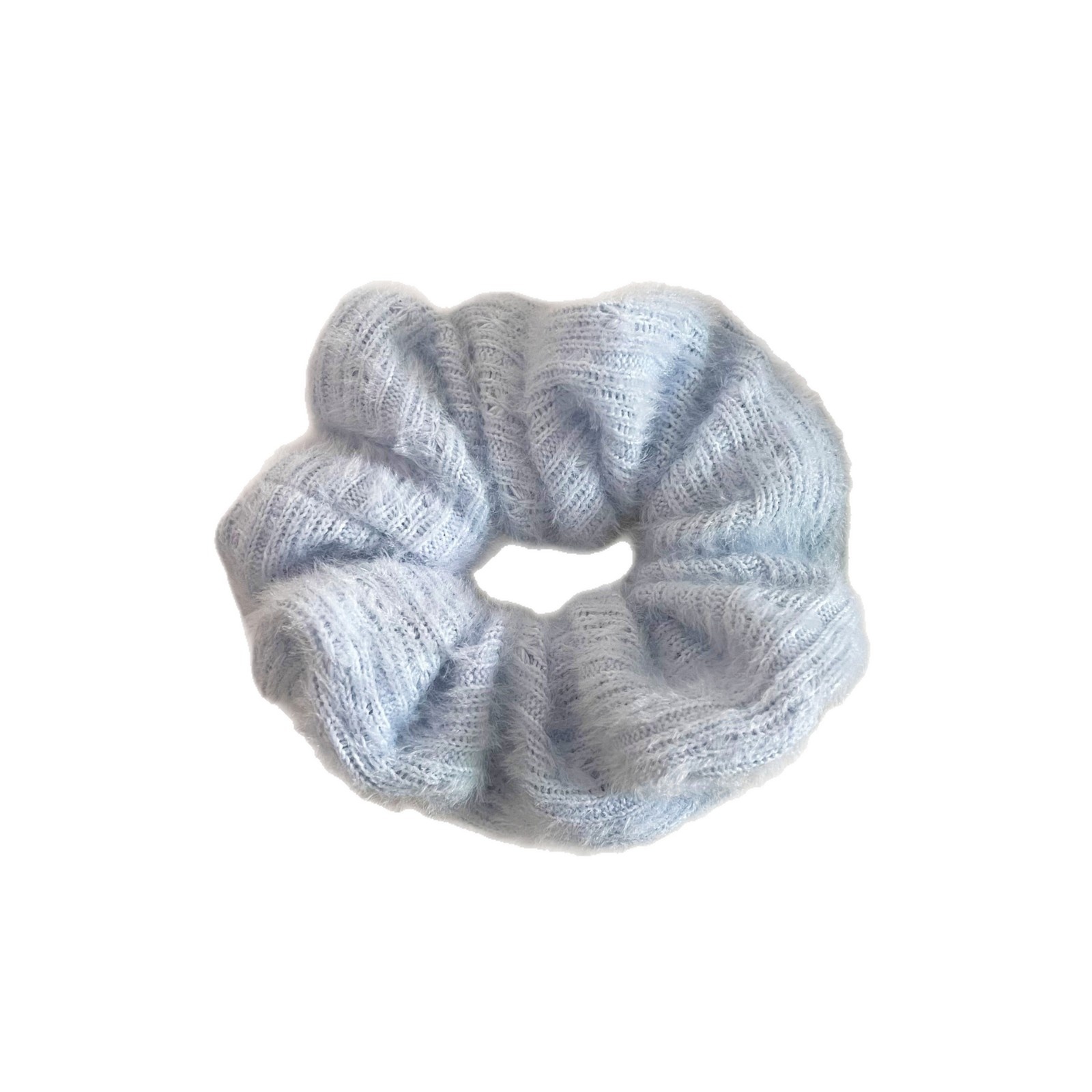 Women's Winter Knitted Wool Hair Ties Sweet Elastic Solid Colorful