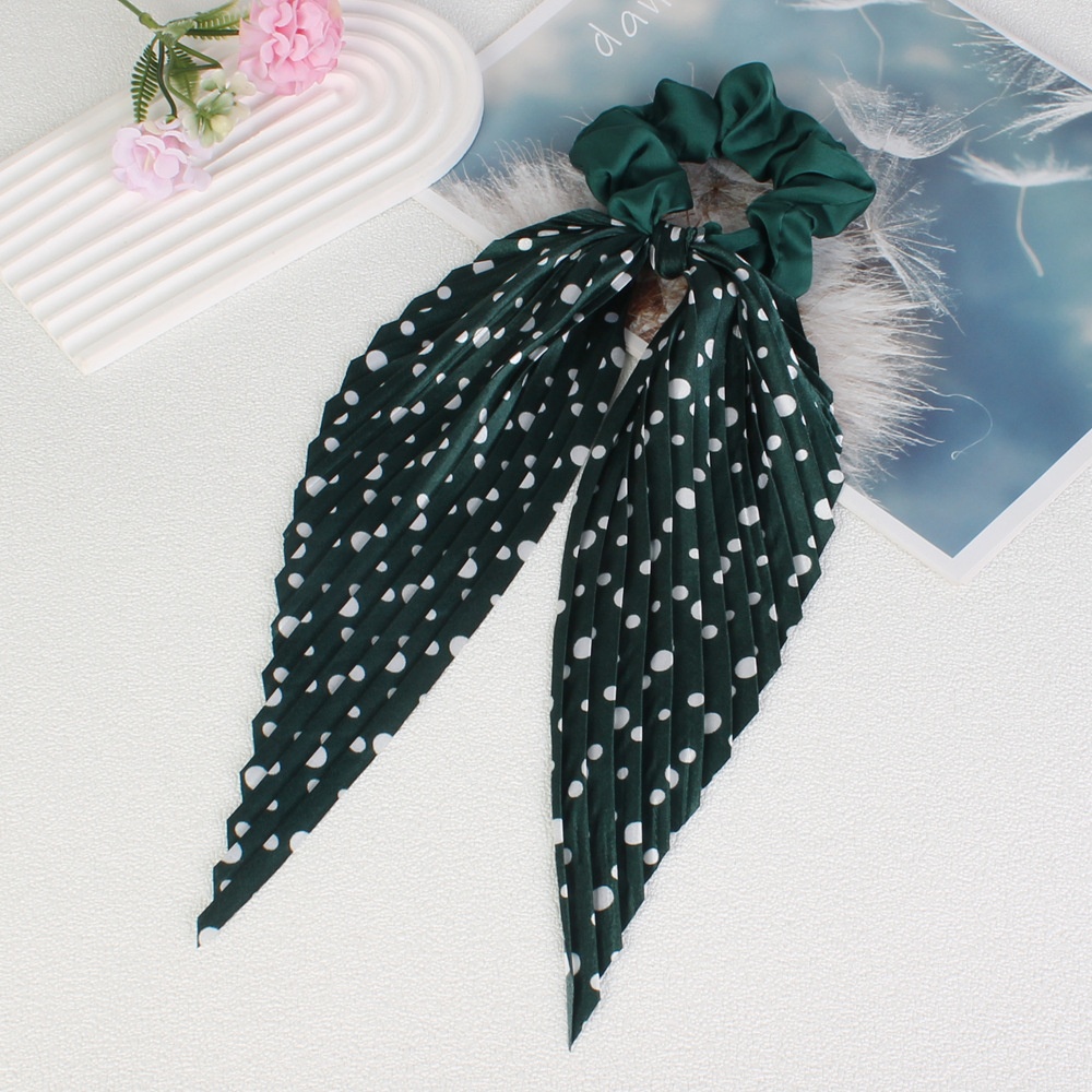 Women's Handmade Cloth Elastic Scrunchie Hair Bun Polka Dots