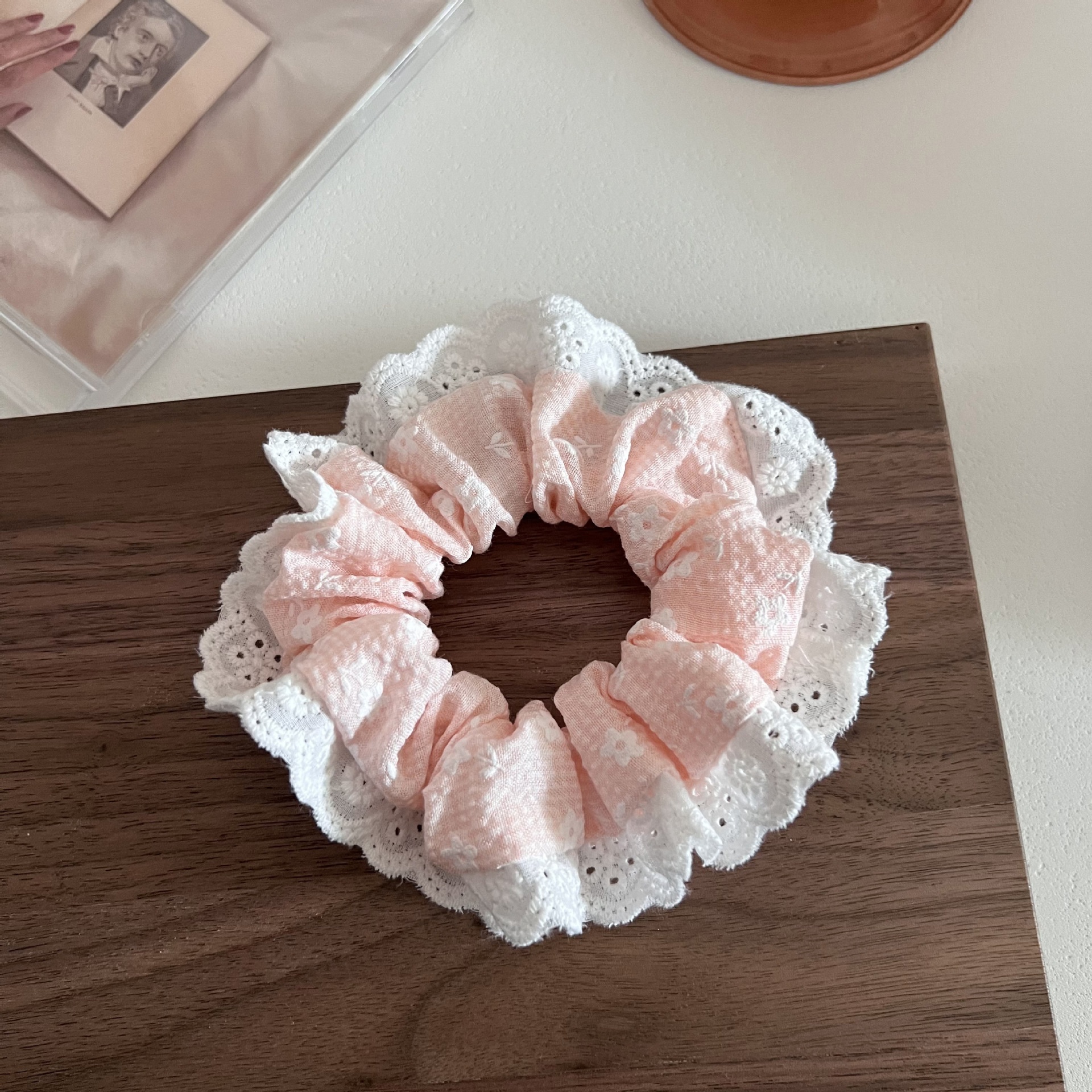 Women's Sweet Spring Summer Lace Tail Hair Bands Ditsy Floral