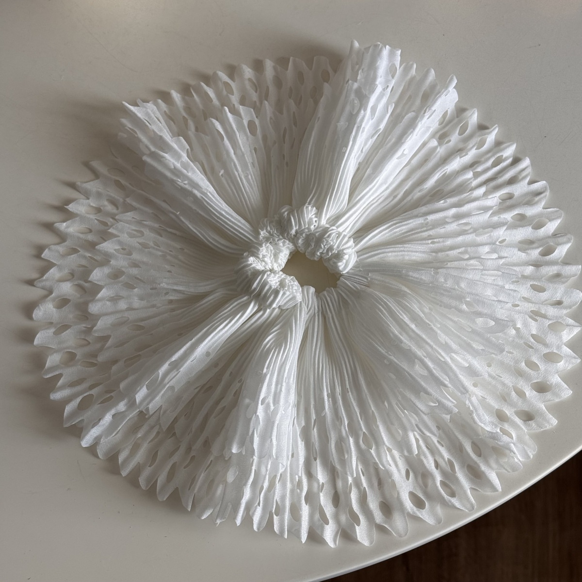 Women's Handmade Ballet Girl Hollowed-out Skirt Edge Double-layer Hair Tie