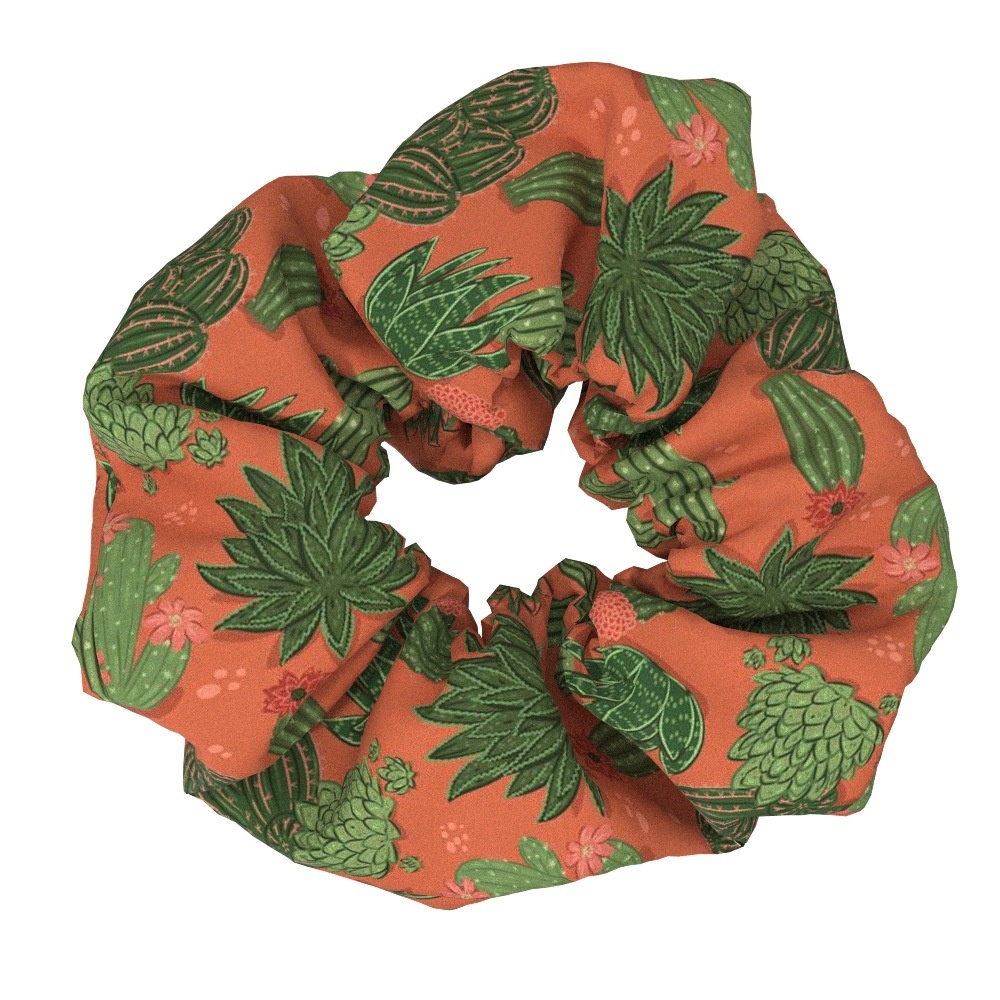 Women's Summer Fabric Big Bow Hairband Tropical Rainforest Floral