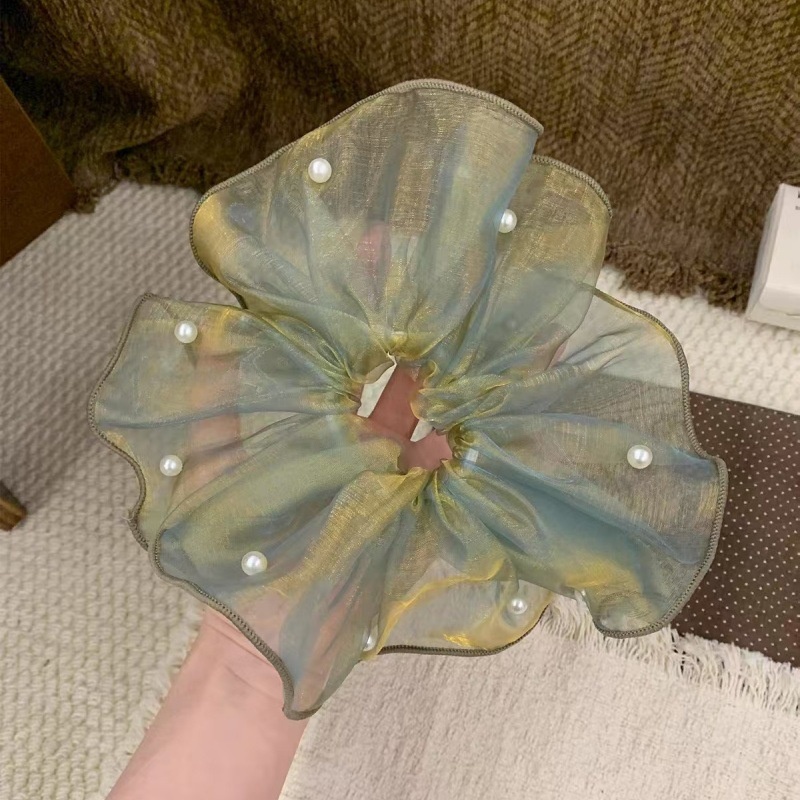 Women's Spring Fairy Cotton Bubble Braid Hair Rope French Pearl